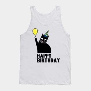 Happy Birthday Geburtstag Katzen Papa Shirt Katze Tank Top